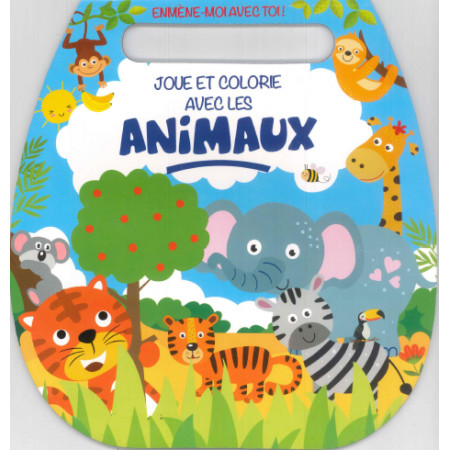 [SDP7322] Emmène-moi avec toi - Joue et colorie avec les animaux - poignée