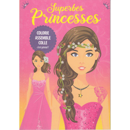 [SDP8222] Superbes Princesses - Colorie, assemble et colle