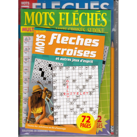 [SDP14922] Pochette - 3 mots fléchés + 1 crayon - 2