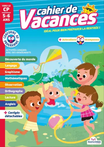 [SDP2123] CAHIERS VACANCES - 4 - vers CP 5-6 ans
