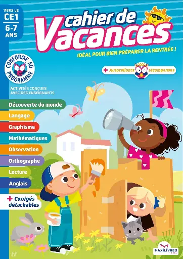 [SDP2223] CAHIERS VACANCES - 5 - vers CE1 6-7 ans