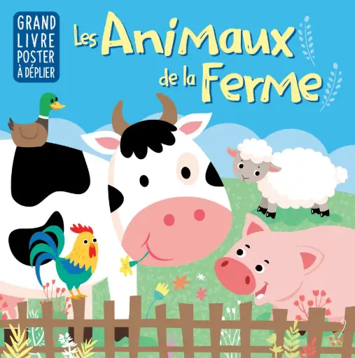 [SDP3623] Livre poster à déplier - Les animaux de la ferme