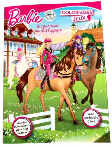 [SDP6117] Barbie et ses sœurs au club hippique - coloriages et jeux