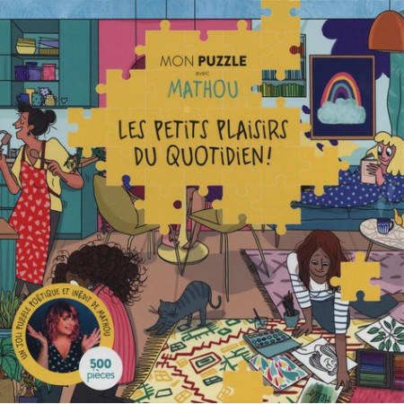 Les petits plaisirs du quotidien - Mon puzzle avec Mathou, 500 pièces 