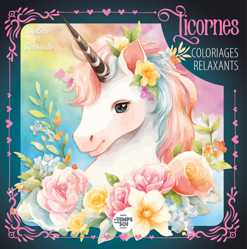 [MXL36725] Coloriages relaxants - Licornes carré