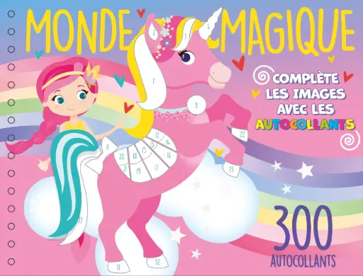 [MXL38225] Monde magique spirale 300 autocollants