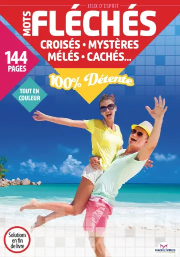 [MXL0224] Album Mots fléchés, croisés...100% détente 144p (Couple plage)