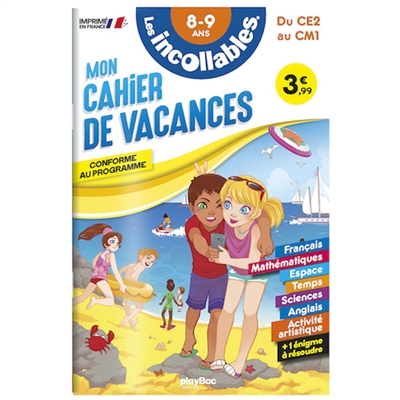 [2960812] CAHIERS DE VACANCES INCOLLABLES CE2 au CM1