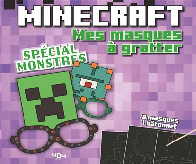 Minecraft : mes masques à gratter : spécial monstres