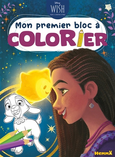 Disney Wish : Mon premier bloc à colorier