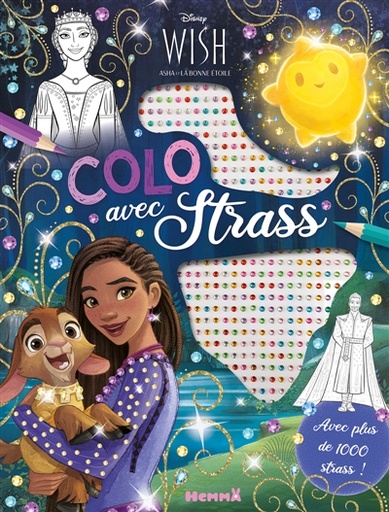 Disney Wish : Colo avec strass : Avec plus de 1000 strass !