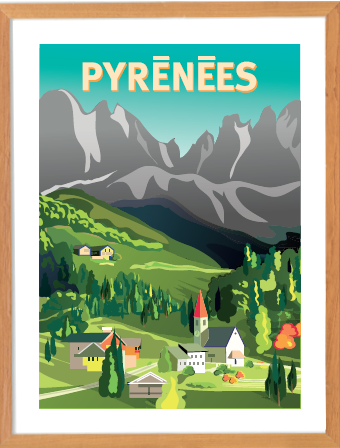 [MXL2124] Affiche - Pyrénées