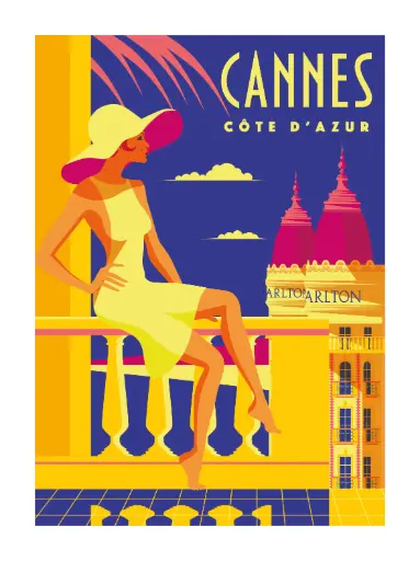 [MXL2424] Affiche - Cannes côte d'azur