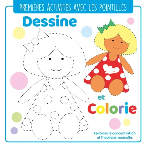 [MXL5124] Premières activités avec les pointillés - Dessine et colorie