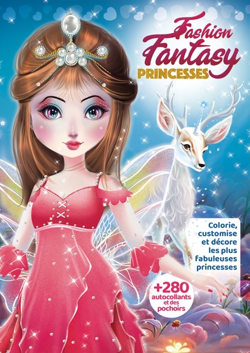 [MXL6124] Fashion fantasy Princesses - bloc coloriage spirale