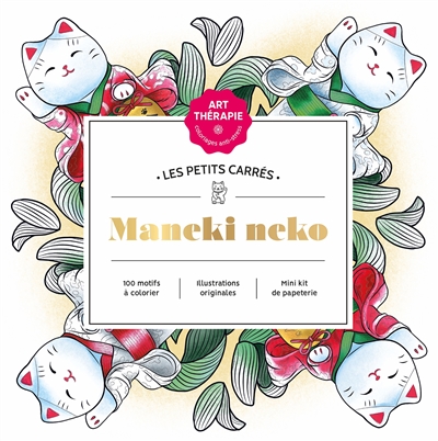 PETITS CARRES D ART-THERAPIE MANEKI NEKO