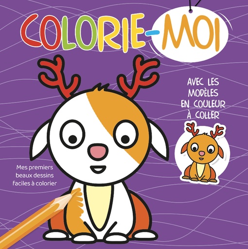 [MXL17324] Colorie moi -  Carré 48+2p violet