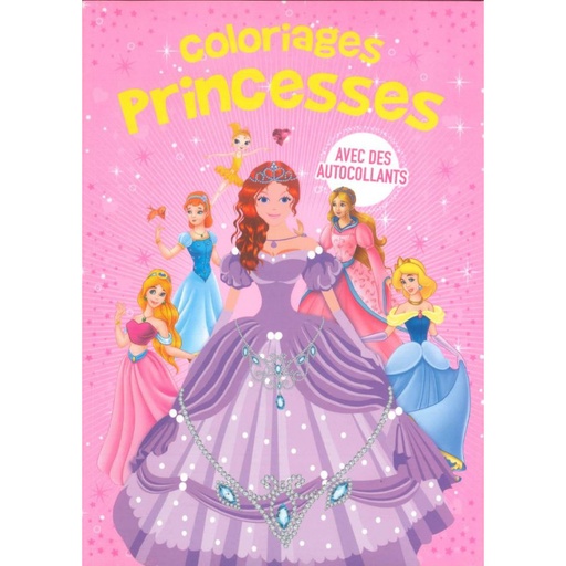 [BRIJ0950] Coloriages princesses + autocollants