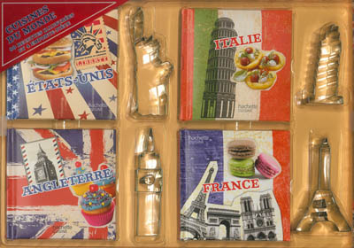 Coffret 4 mini livres cuisine du monde