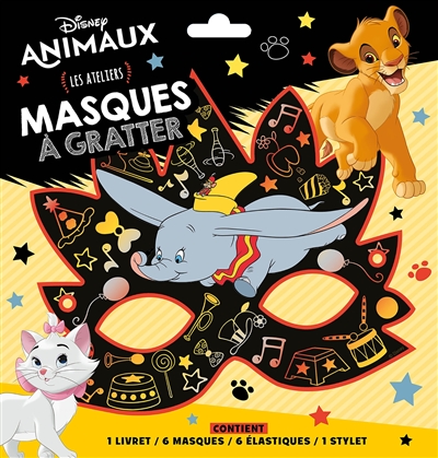 Masque à gratter Disney animaux