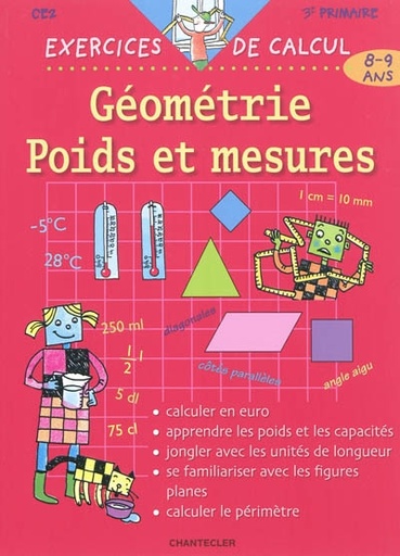 Géométrie, poids et mesures - 8-9 ans