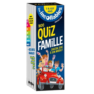 Les incollables - quiz famille - 7 à 77 ans - Édition 2019