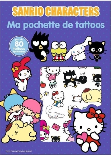 Ma pochette de tatoos Sanrio characters