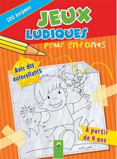 Jeux ludiques pour les enfants. 100 énigmes avec des autocollants +4