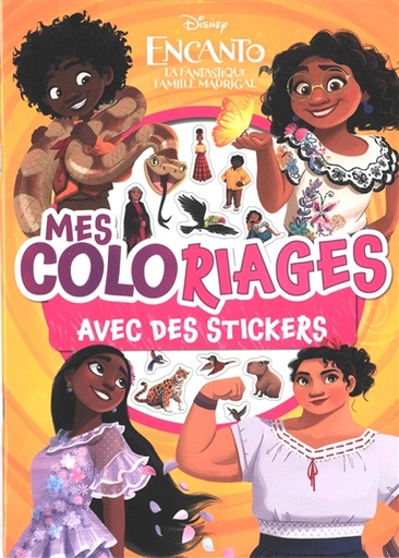 [7600750] Encanto : la fantastique famille Madrigal : mes coloriages avec des stickers