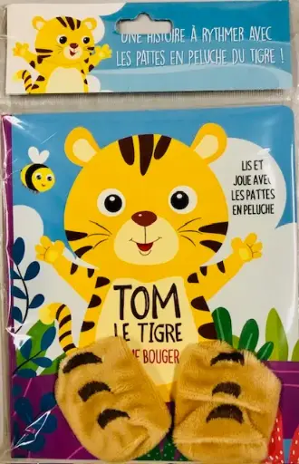 [MXL23524] Livre peluche - Tom le tigre aime bouger