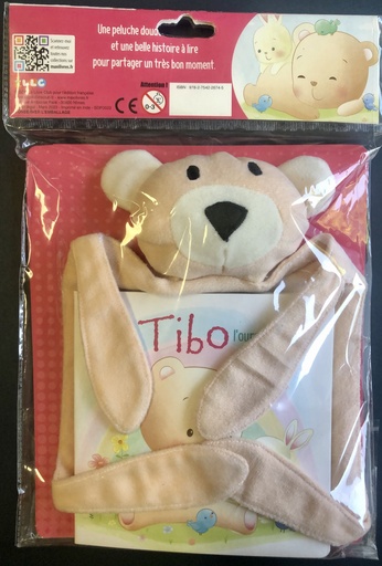 [MXL23424] Livre + peluche - Tibo l'ourson