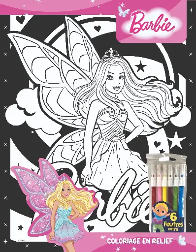 [MXL24824] Feutrine Barbie - Fantasy 1 avec 6 feutres