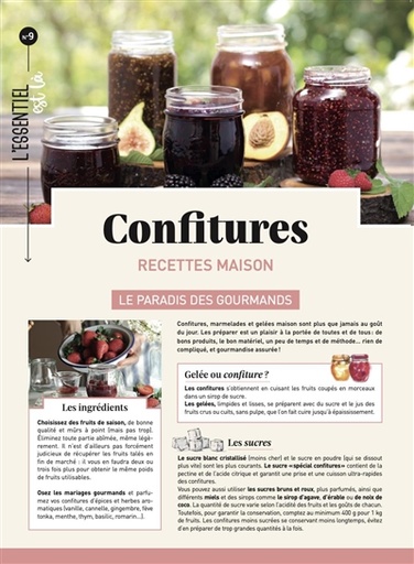 CONFITURES - RECETTES MAISON