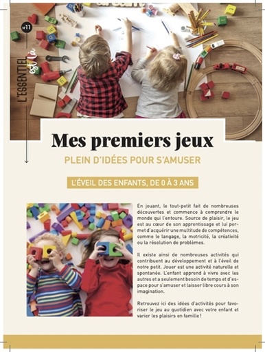 MES PREMIERS JEUX - PLEINS D'IDEES POUR S'AMUSER