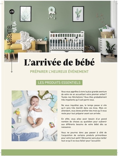 L'ARRIVEE DE BEBE - PREPARER L'HEUREUX EVENEMENT