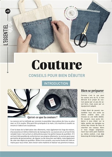 COUTURE - CONSEILS POUR BIEN DEBUTER