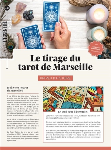 LE TIRAGE DU TAROT DE MARSEILLE - UN PEU D'HISTOIRE