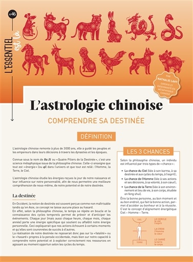 L'ASTROLOGIE CHINOISE - COMPRENDRE SA DESTINEE