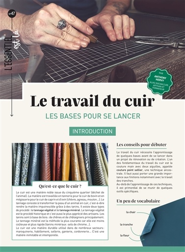 LE TRAVAIL DU CUIR - LES BASES POUR SE LANCER