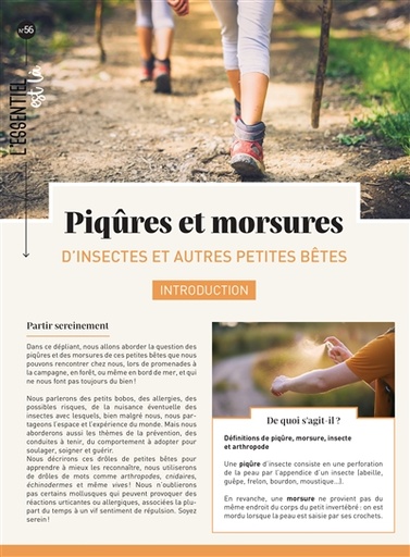 PIQURES ET MORSURES - D'INSECTES ET AUTRES PETITES BETES