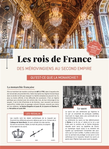LES ROIS DE FRANCE - DES MEROVINGIENS AU SECOND EMPIRE