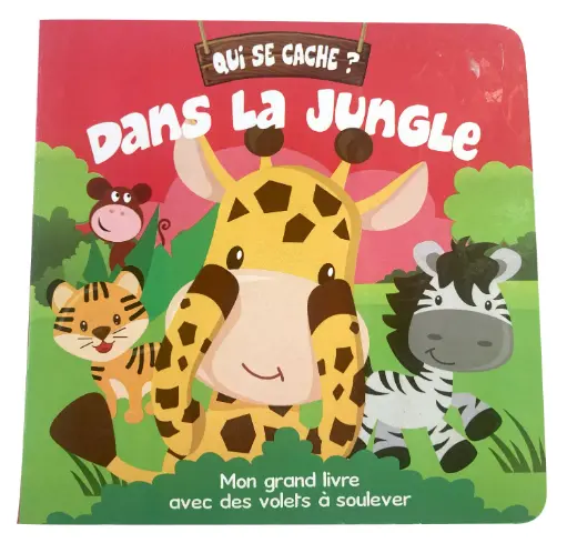 [SDP4118] Qui se cache ? Dans la jungle (Cartonné avec volets)