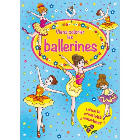 [SDP6018] Viens colorier les BALLERINES (64P B&W)