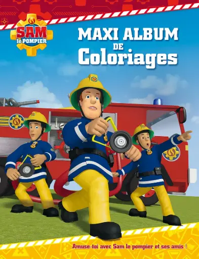 [SDP7919] Maxi album de coloriages - Sam le pompier