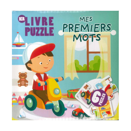 [SDP1120] 1er livre puzzle - Mes premiers mots - 6 puzzles