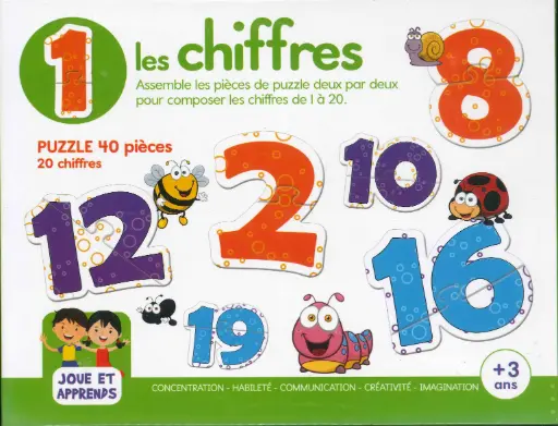 [SDP7720] Boîte de jeu - Les chiffres +3 ans