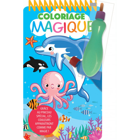 [SDP12720] Coloriage avec pinceau magique - Fond sous-marins