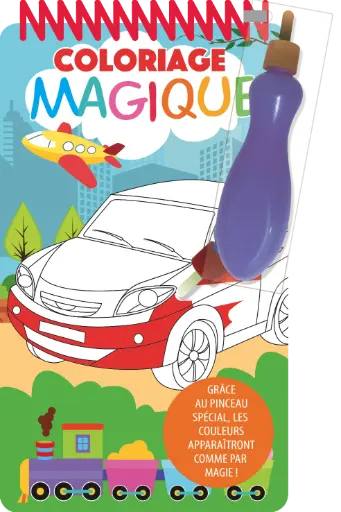 [SDP12820] Coloriage avec pinceau magique - Véhicule