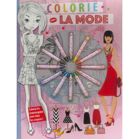 [SDP3621] Colorie la mode + 12 crayons