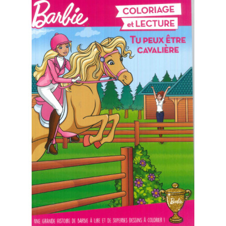 [SDP6021] Barbie coloriage et lecture, tu peux être cavalière